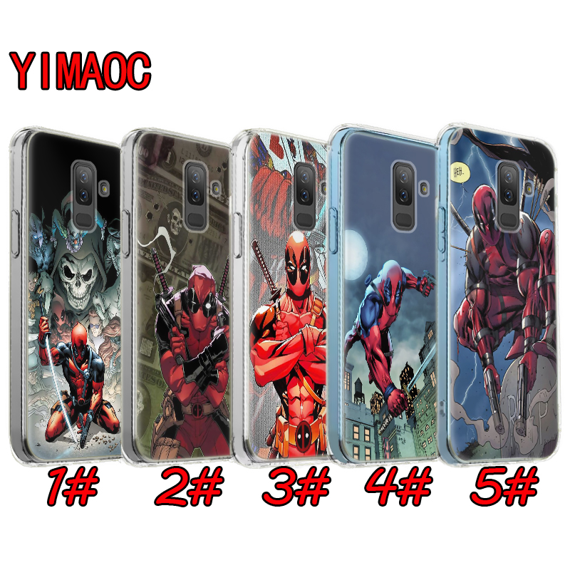 Ốp điện thoại trong suốt in hình Marvel Spider-Man 40HD cho Samsung A01 EU A5 2017 A6 Plus 2018 A7 A8 A9 M20 M31 A71