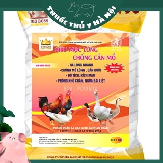 Siêu mọc lông chống cắn mổ cho gà, vịt, giúp mọc lông nhanh, đỏ tích, kích mào, phòng khô chân 1kg