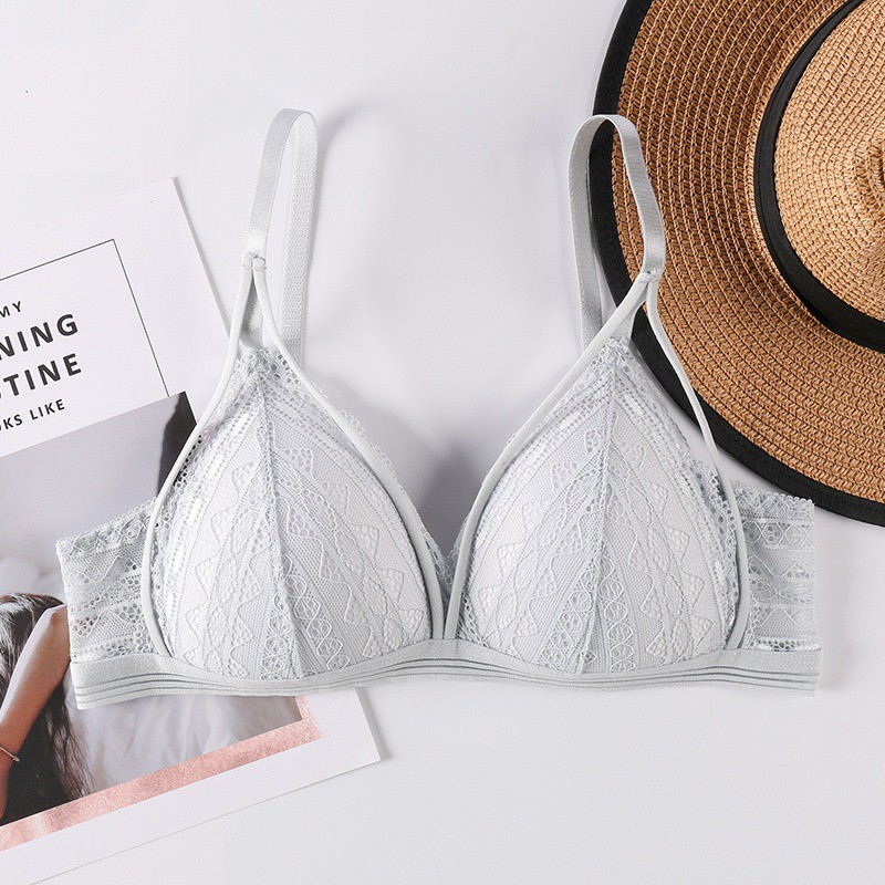 Áo Ngực Ren Cổ Chữ V Khoét Sâu Có Thể Điều Chỉnh Dây Tùy Ý