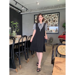 Váy bầu công sở hàng thiết kế chất lụa Hàn Châu cao cấp VB2