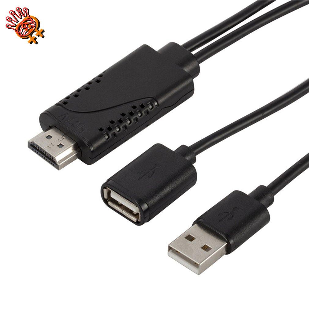 ✌2 In 1 USB Female To HDMI-compatible Male TV Ad Ter Cable For Android