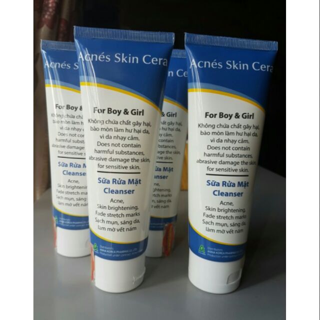 Sữa rửa mặt Clearser Acnes Skin Cera lọ 100g