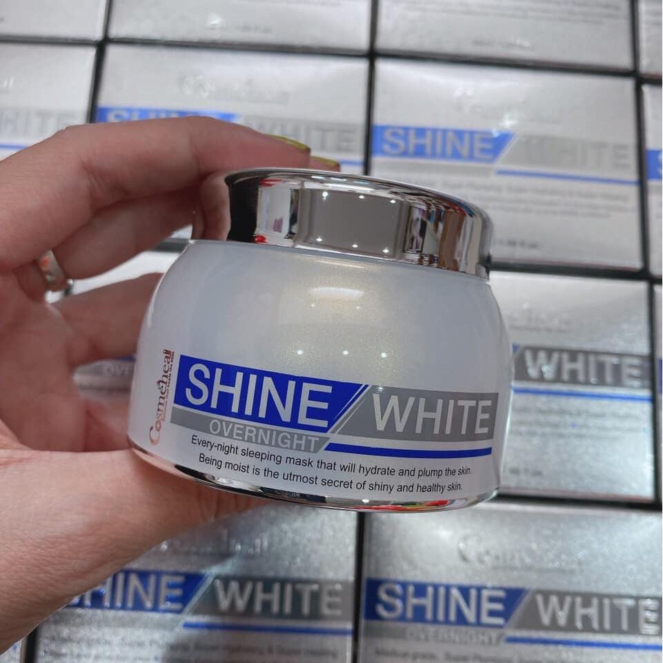 Mặt nạ ngủ trắng da Cosmeheal Shine White Overnight, mặt nạ ngủ ban đêm nâng tông, mờ thâm nám, tàn nhang 50ml | BigBuy360 - bigbuy360.vn