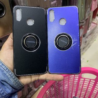 Ốp lưng Huawei Nova3i dẻo viền lưng nhôm kèm iring