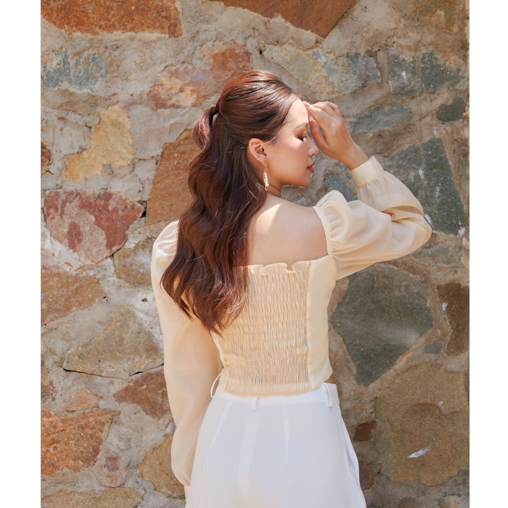 Des Fleurs - Áo kiểu tay bồng SOLEIL PUFF SLEEVE