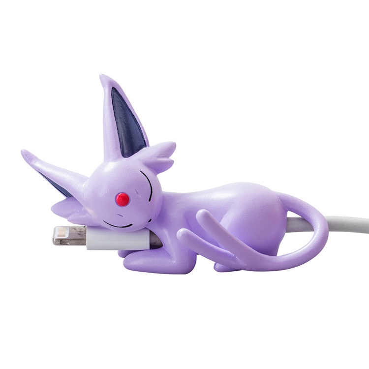 Bộ Phụ Kiện Bảo Vệ Đầu Sạc Usb Hình Pokemon Go Dễ Thương