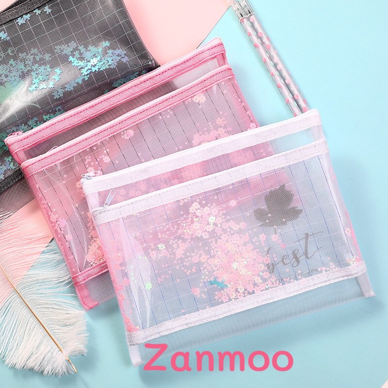 Túi đựng sách vở, túi đựng bút Zanmoo phiên bản Hàn Quốc A5