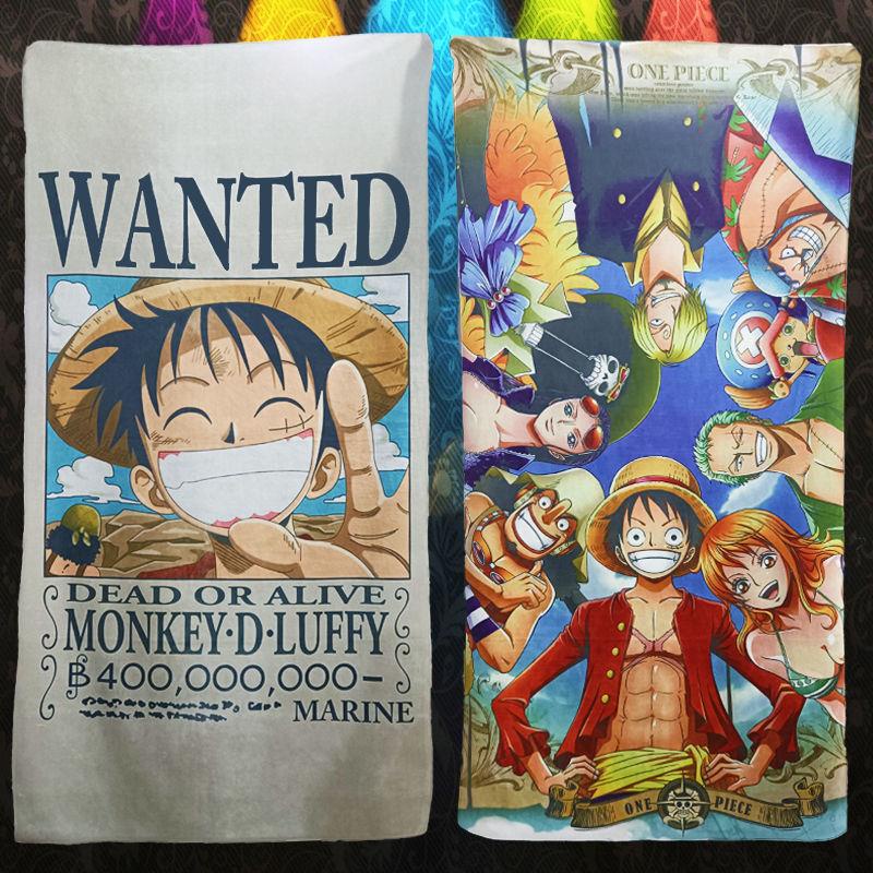 Khăn Mặt In Hình Nhân Vật Luffy Trong Phim Hoạt Hình One Piece