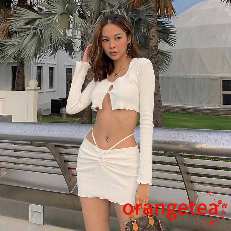 Set quần áo gợi cảm thời trang xuân hè cho nữ