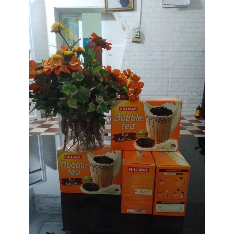 (Mẫu mới) Hộp 5 Gói Trà Sữa Hillway Sẵn Trân Châu 260g | BigBuy360 - bigbuy360.vn