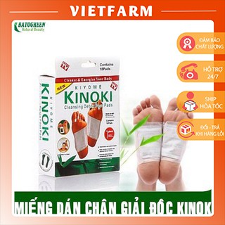 Hộp 20 miếng dán chân thải độc Kinoki hàng Nhật Bản ( 20 miếng / 2 hộp )