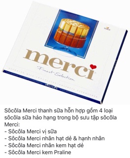 Socola Merci Finest Seclection 250g