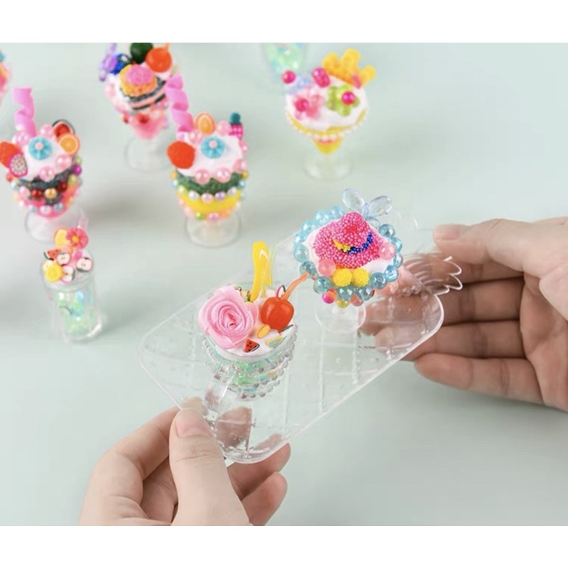 Bộ đồ chơi trang trí làm kem DIY cho trẻ em