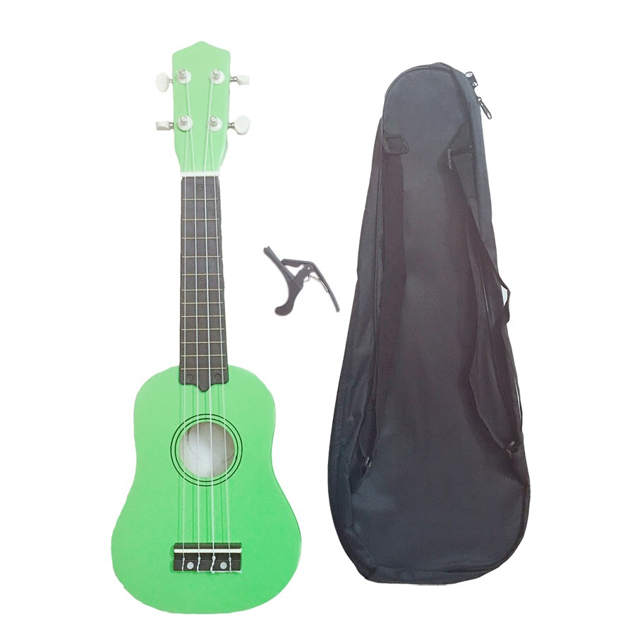 Đàn Ukulele Soprano Size 21 Woim 35A15 Đủ Màu Tặng Kèm Capo Và Bao Vải Thời Trang