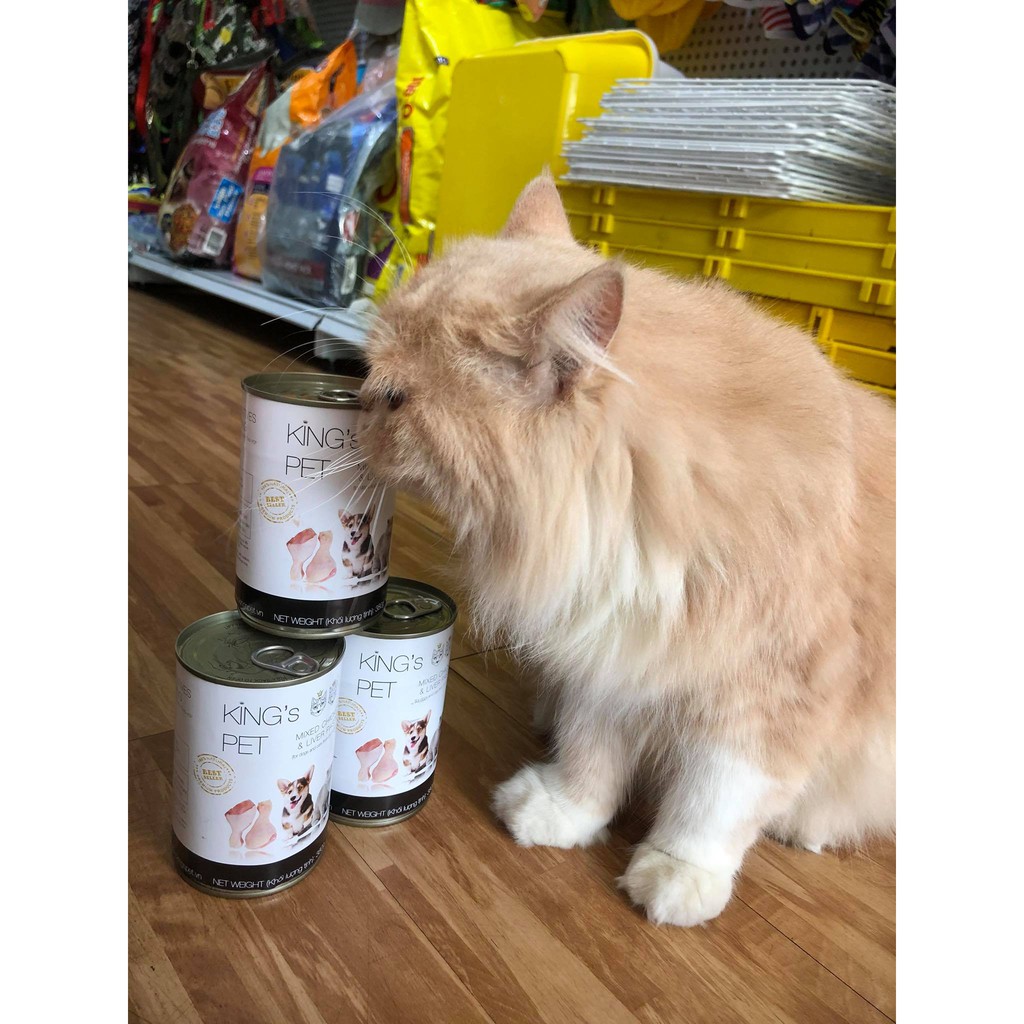PATE KING PET CHO CHÓ MÈO NHIỀU VỊ - 380G