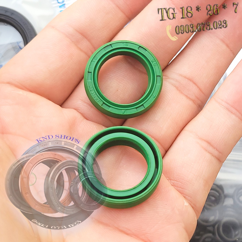 Phốt chặn dầu  Janite TG 18*26*6 & Janite TG 18*26*7,  phụ tùng xe máy, máy bơm nước- KND Shops