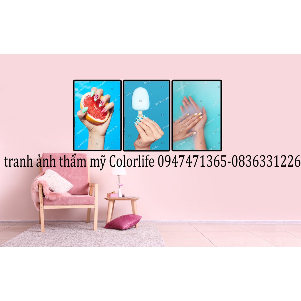 TRANH TRANG TRÍ TIỆM NAIL TRANH NAIL SIÊU ĐẸP GIÁ XƯỞNG B36 ColorLife SIÊU BỀN BẢO HÀNH 2 NĂM