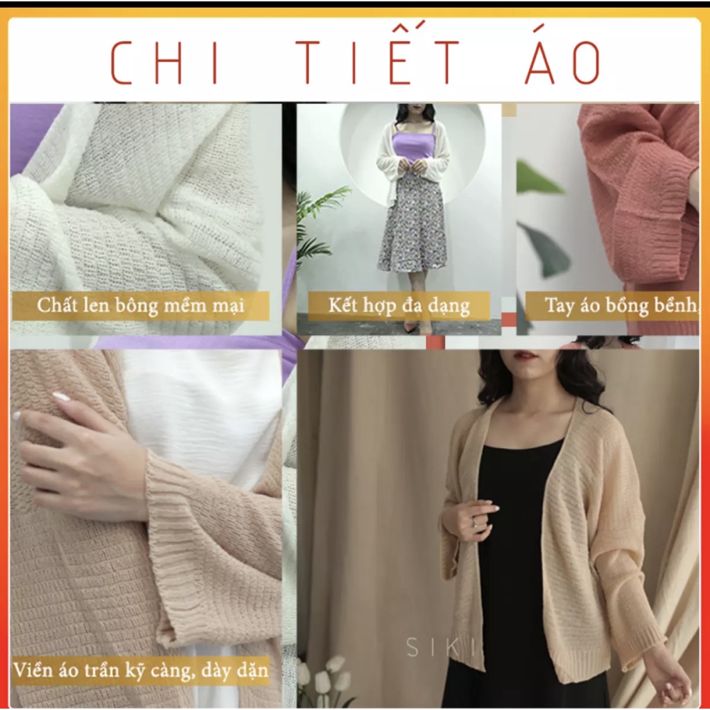 Áo Khoác Cardigan Len Mỏng Đi Biển, Dự tiệc Sang Chảnh- Hàng Chuẩn đẹp | WebRaoVat - webraovat.net.vn