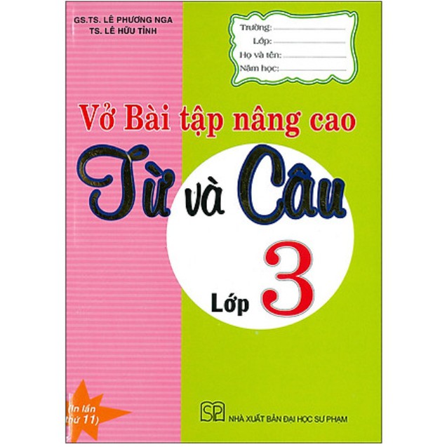 Sách - Vở Bài Tập Nâng Cao Từ Và Câu Lớp 3