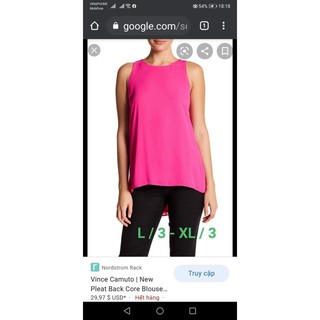 Áo voan hiệu sát nách Vince Camuto xuất xịn