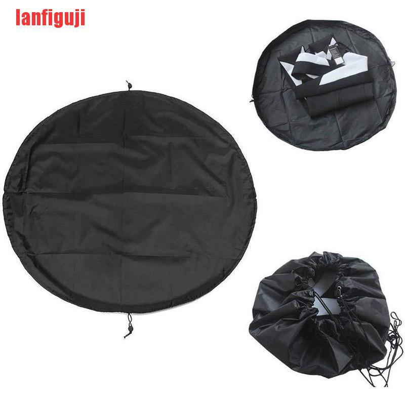 {lanfiguji}Wetsuit Changing Mat Portable Black Storage Bag for Diving Suit Beach Surfing Sw GXN