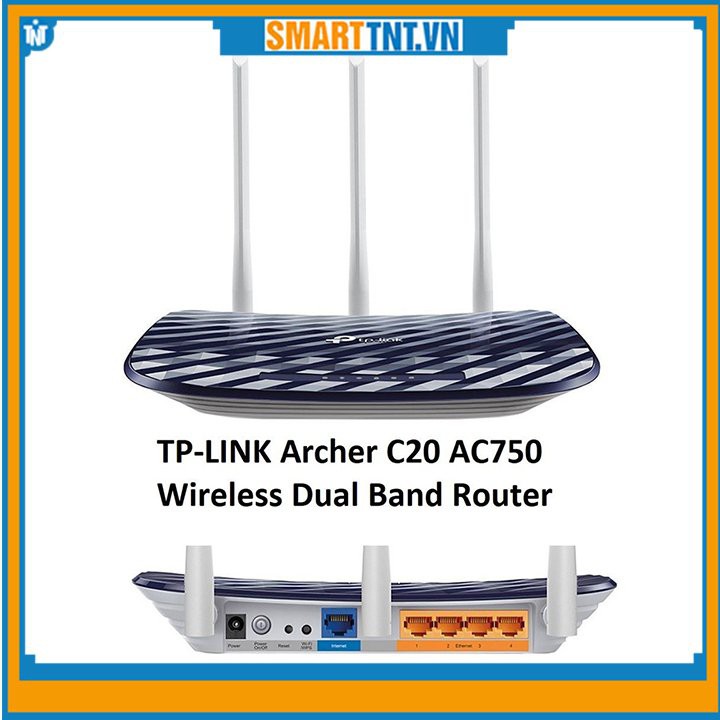 Bộ phát sóng wifi băng tần kép AC750 TP-link Archer C20 mới