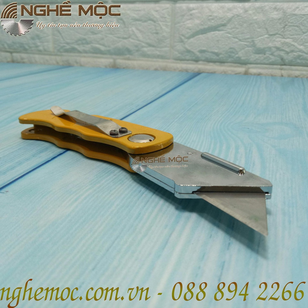 Dao trổ dao gấp thân kim loại Tolsen 30007 tặng kèm 5 lưỡi