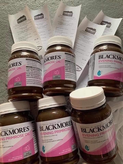 Viên uống tinh dầu hoa anh thảo Blackmores Evening Primrose Oil 190 viên Úc