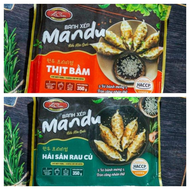 170g Bánh Xếp Mandu Hàn Quốc hàng LC cực ngon - nuongfood