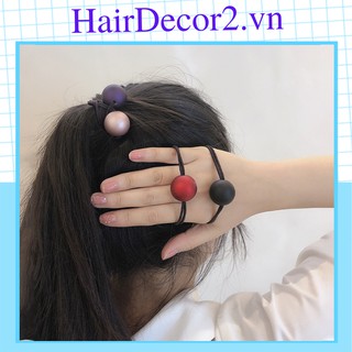 Chun buộc tóc nhựa nhám xinh xắn duyên dáng cho nữ