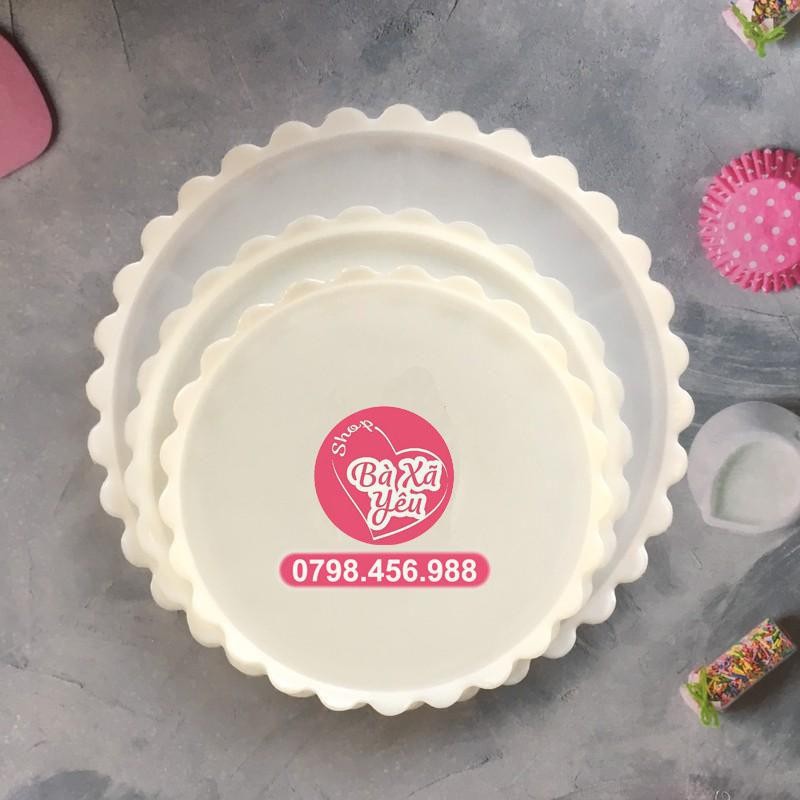Dĩa nhựa đựng bánh kem, rau câu 25cm - BX0625