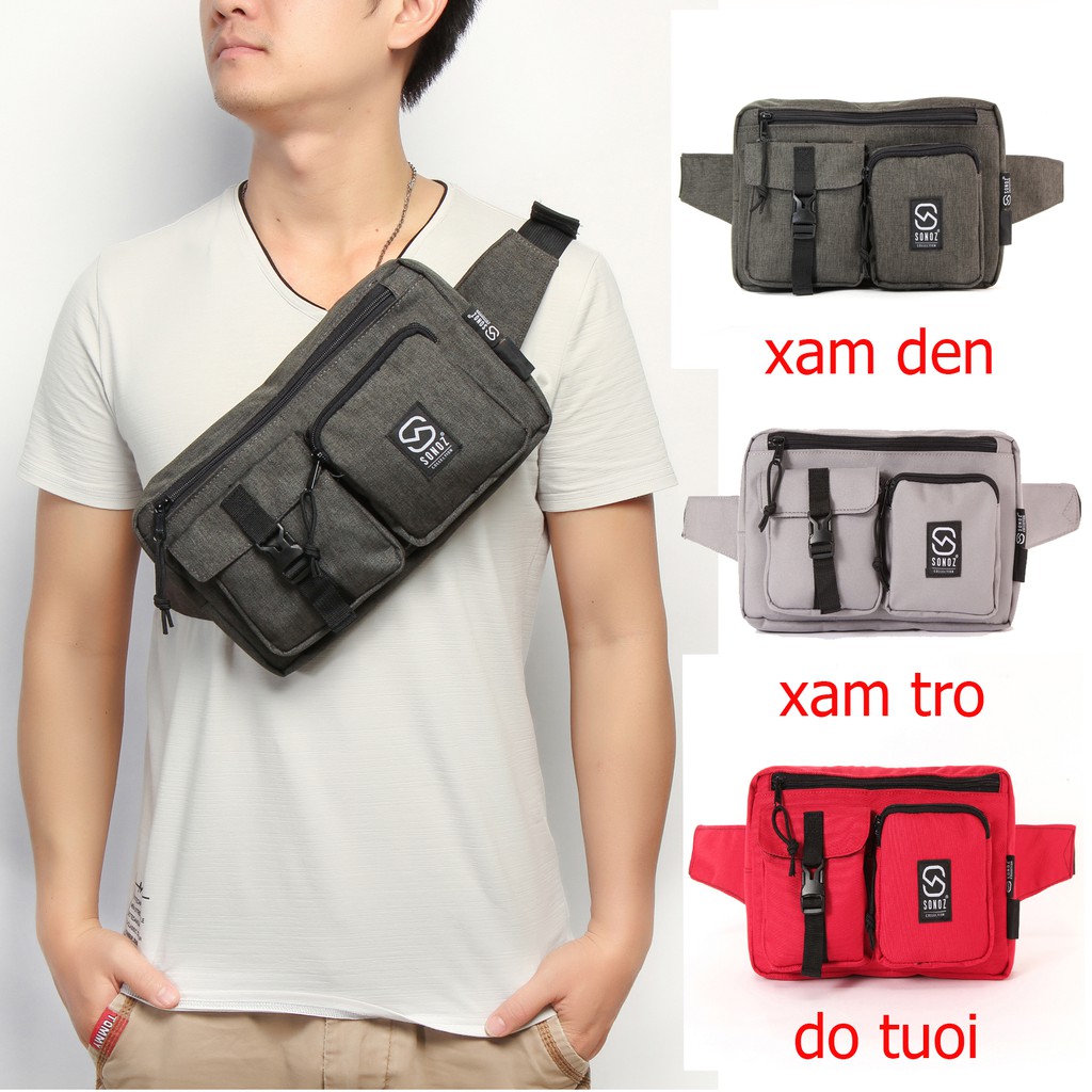 Túi Đeo Ngực SONOZ LE WAIST PACKS FOR HIKING Túi Nam Đựng Đồ Chống Thấm Nước Phù Hợp Đi Chơi, Dã Ngoại - Bảo Hành 1 Năm