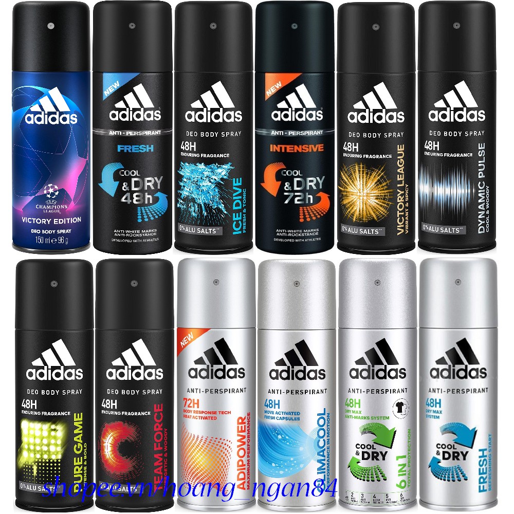 Xịt Khử Mùi Toàn Thân Adidas 150ML Hana18 cung cấp hàng 100% chính hãng