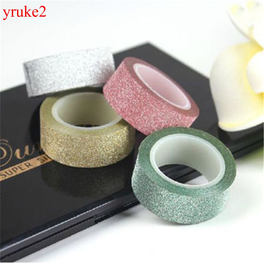 Cuộn băng dính kim tuyến dài 3m dùng trang trí thủ công