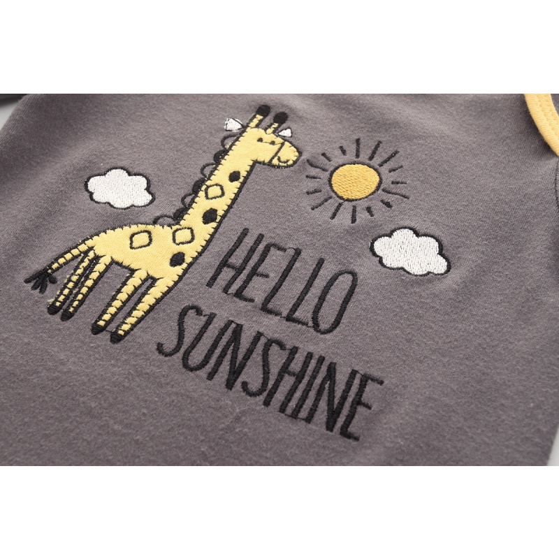 3PCS Baby jumpsuit 100% cotton dễ thương bé gái romper bé trai jumpsuit Quần áo sơ sinh quần áo trẻ sơ sinh quần áo trẻ sơ sinh