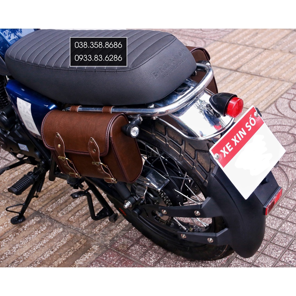 Túi Treo Xe Máy Brixton BX 150 Mẫu Phom tròn