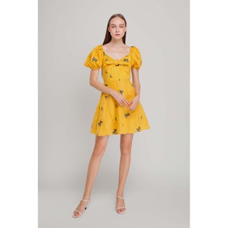 COCOSIN - Đầm Vàng Hoa Nhí