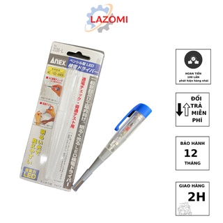 Bút thử điện Anex Nhật Bản No.2036-L đo thông mạch hiển thị đèn Led