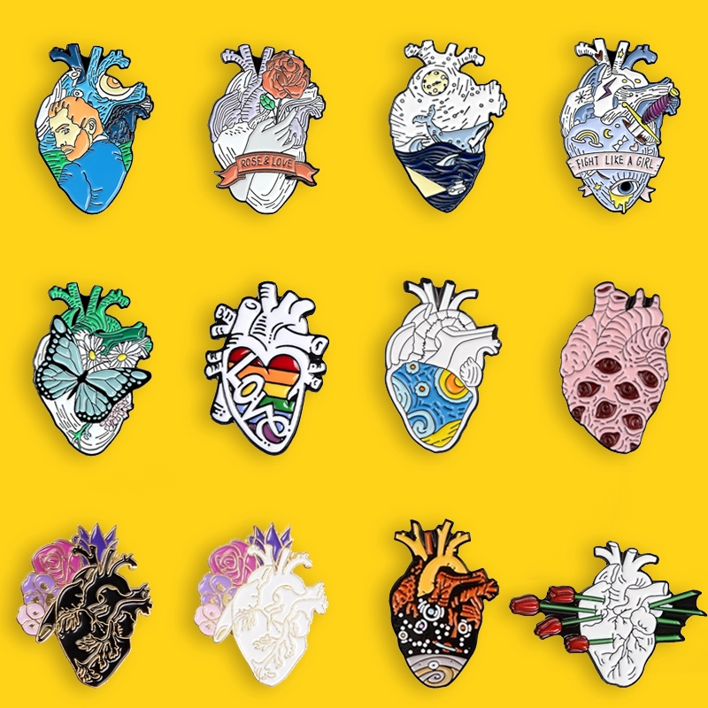 Ghim cài áo QIHE JEWELRY tùy chọn kiểu dáng thiết kế độc đáo