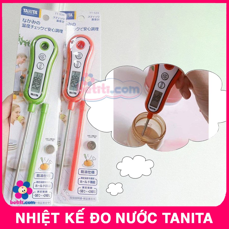 Nhiệt Kế Điện Tử Đa Năng Tanita Nhật - Đo Nhiệt Độ Nước, Sữa, Nấu Ăn - 6940734353383