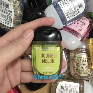 Gel rửa tay khô Cucumber Melon 29ml Bath Body Works Mỹ