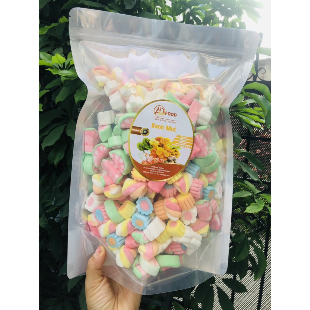 500g kẹo bông gòn marshmaloow mix đủ vị