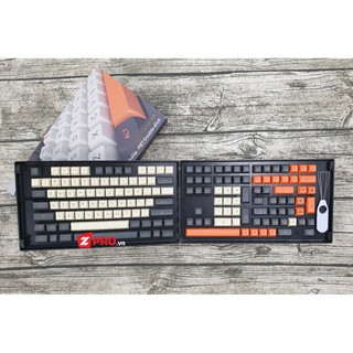 Bộ Keycap PBT AKKO Carbon Retro (ASA Profile,158 Phím)
