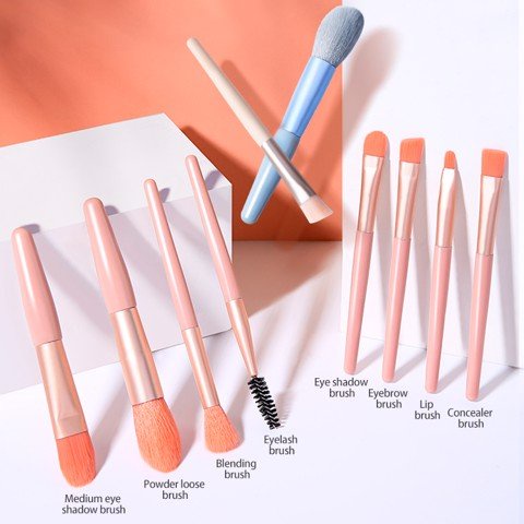 [NHẬP KHẨU CHÍNH HÃNG] [Set 8 Cây] Bộ Cọ Trang Điểm Chuyên Nghiệp Lameila 8 Sets Of Makeup Brushes