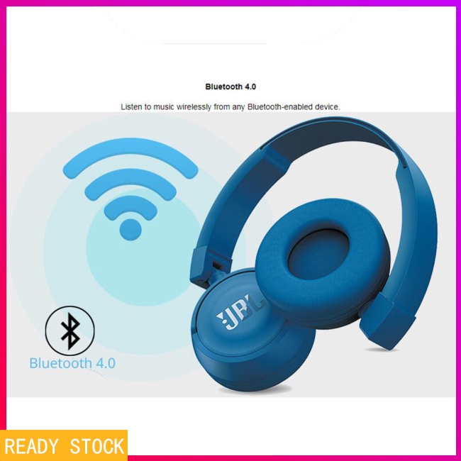 Tai Nghe Bluetooth Không Dây Jbl T450bt Có Mic Chống Ồn