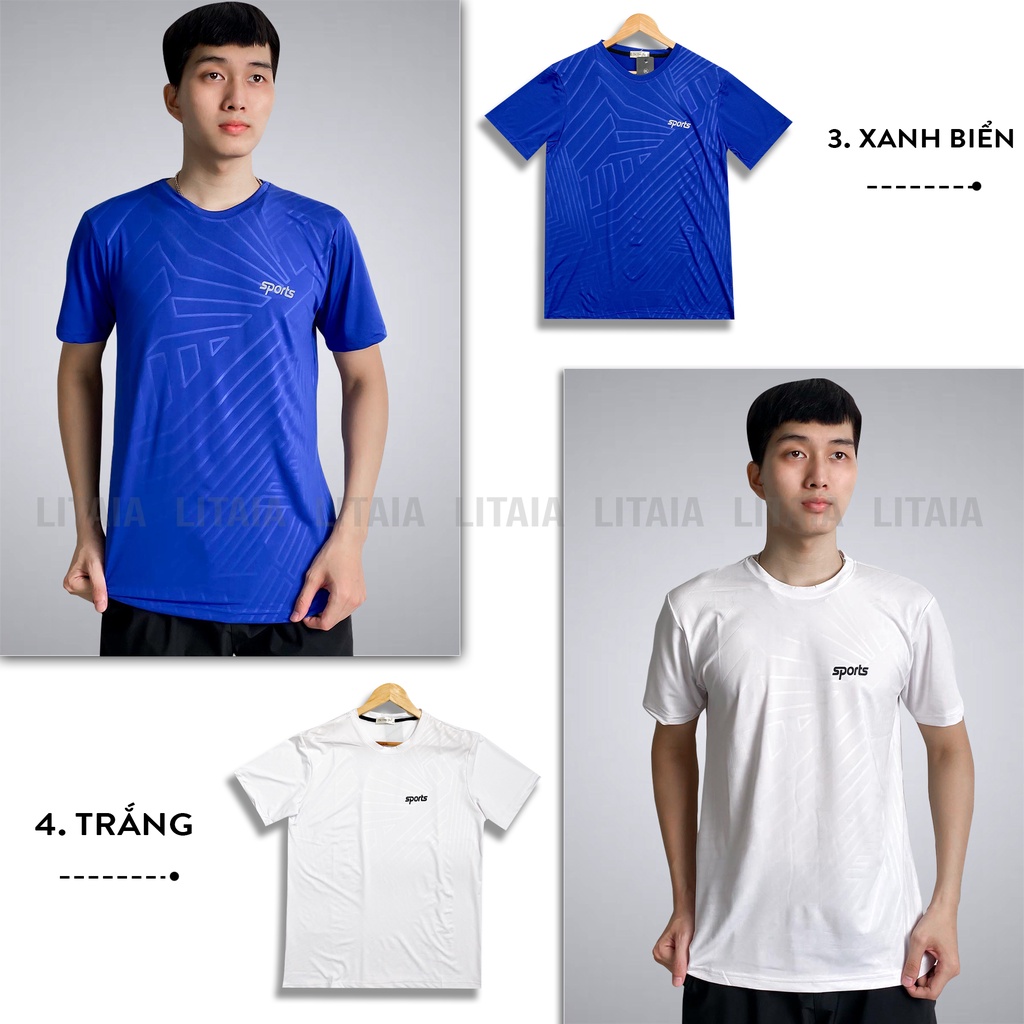Áo thể thao nam Áo phông nam cổ tròn Chất co giãn thun lạnh 5 màu mẫu mới 2021 | BigBuy360 - bigbuy360.vn