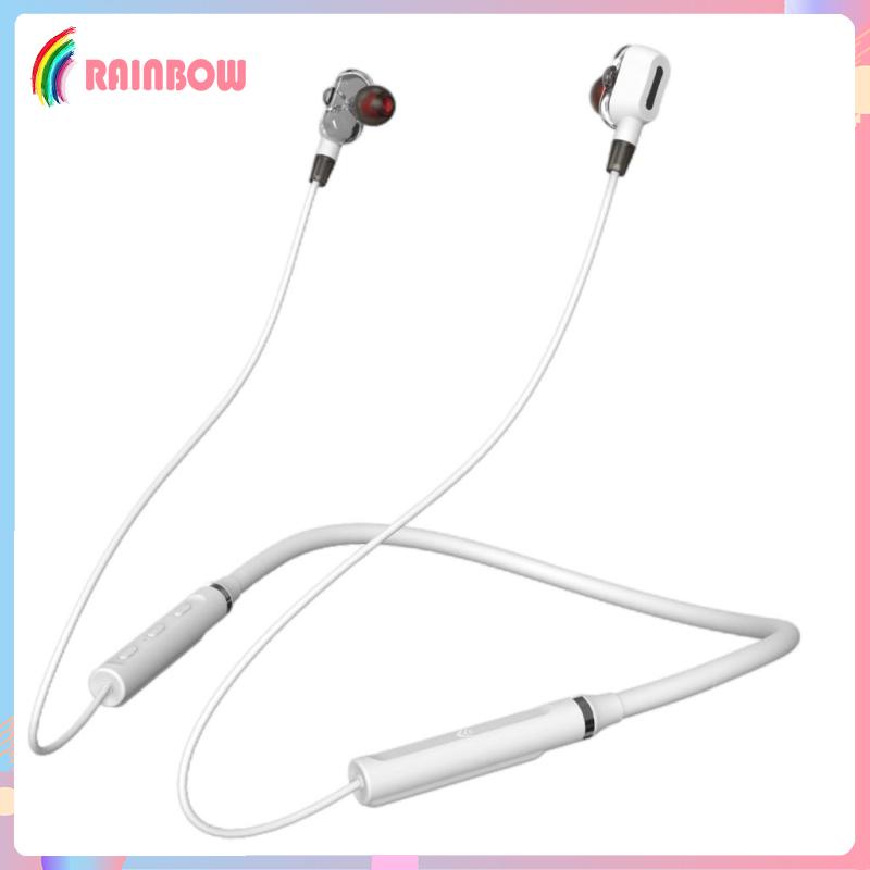 [RAINBOW] Wireless Bluetooth Headphone, Bluetooth Earbuds Wireless in-Ear Neckband Headphones Bluetooth 5.0 Magnetic Earphones with Mic