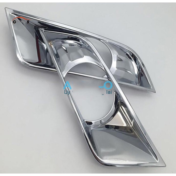 Bộ 2 Viền đèn gầm Ford Ranger 2016 2017 2018 2019 2020 mạ crom