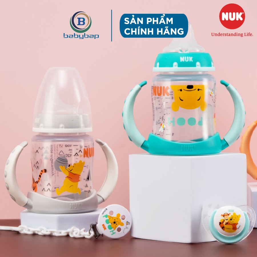 Bình Tập Uống NUK PP Disney 150ml Đầu Hút Silicone Y Tế Mềm, Độ Bền Tốt