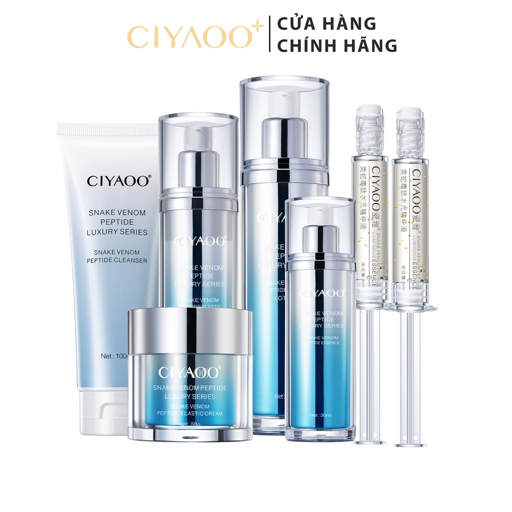 Bộ Dưỡng Phục Hồi &amp; Trắng Da Cao Cấp Snake Venom Peptide Serum Set CIYAOO